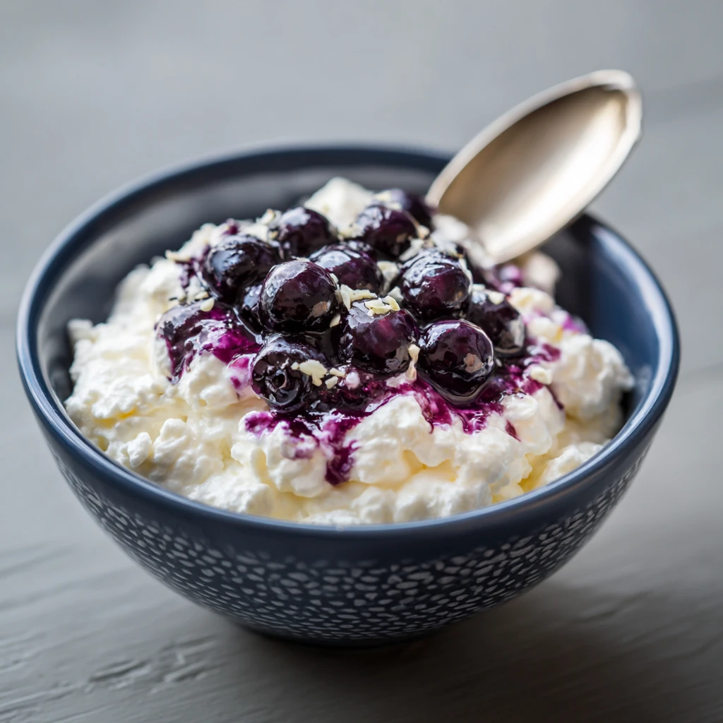 Fluffy Cottage Cheese Blueberry : Gluten-Free, Protein-Packed,