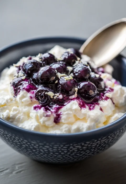 Fluffy Cottage Cheese Blueberry Glutenfree Proteinpacked