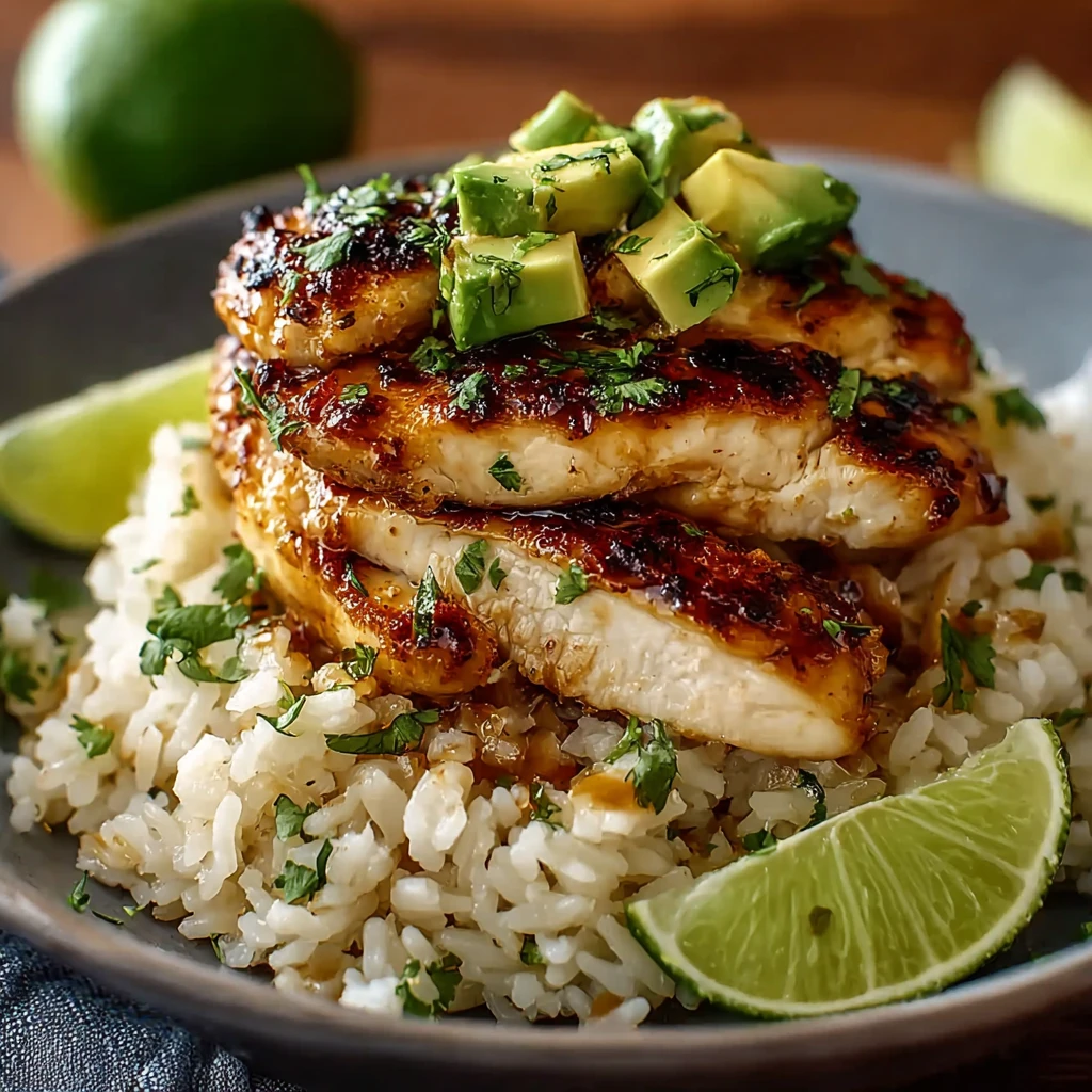 Fresh , Easy Honey Lime Chicken & Rice