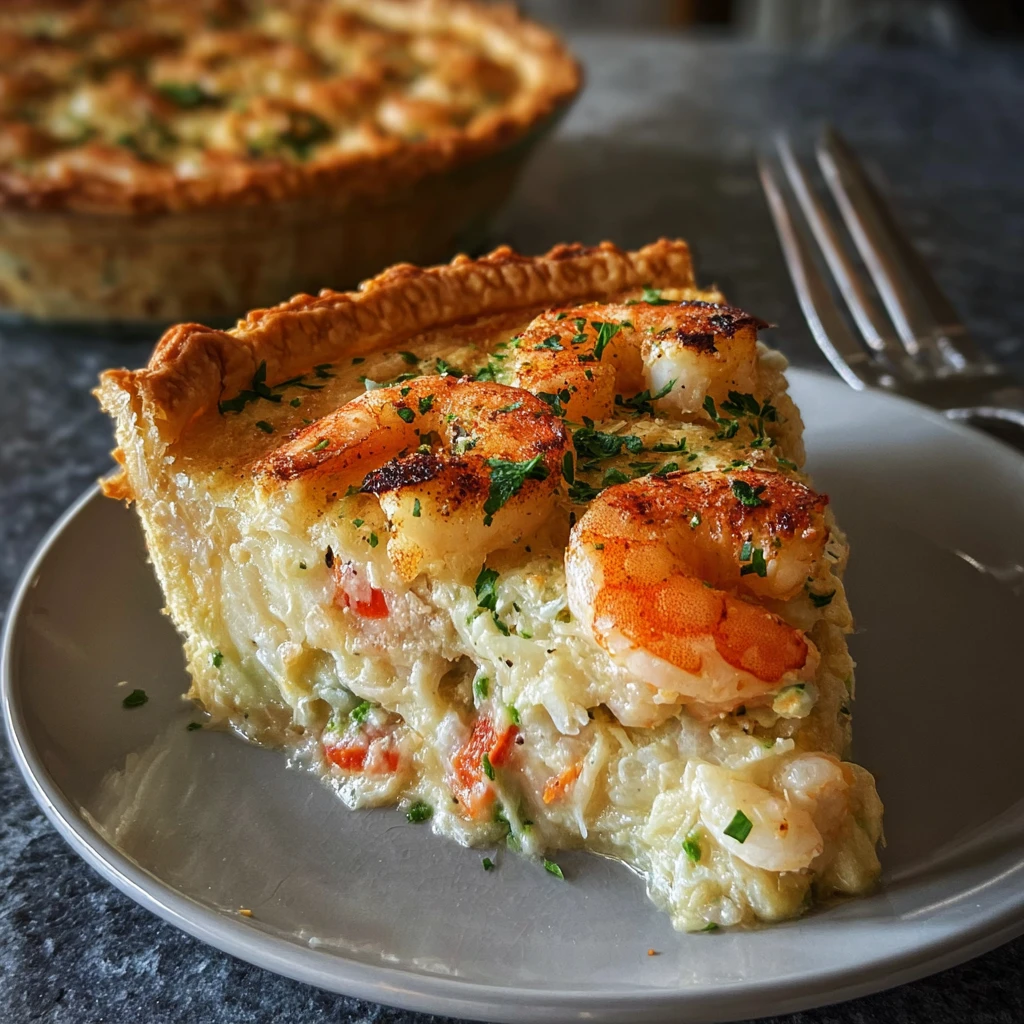 Golden Creamy Shrimp Pie : The Ultimate Comfort Food You’ll Crave Every Bite
