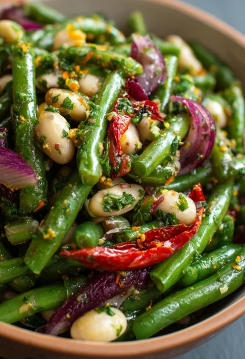 Green Olive Bean Salad