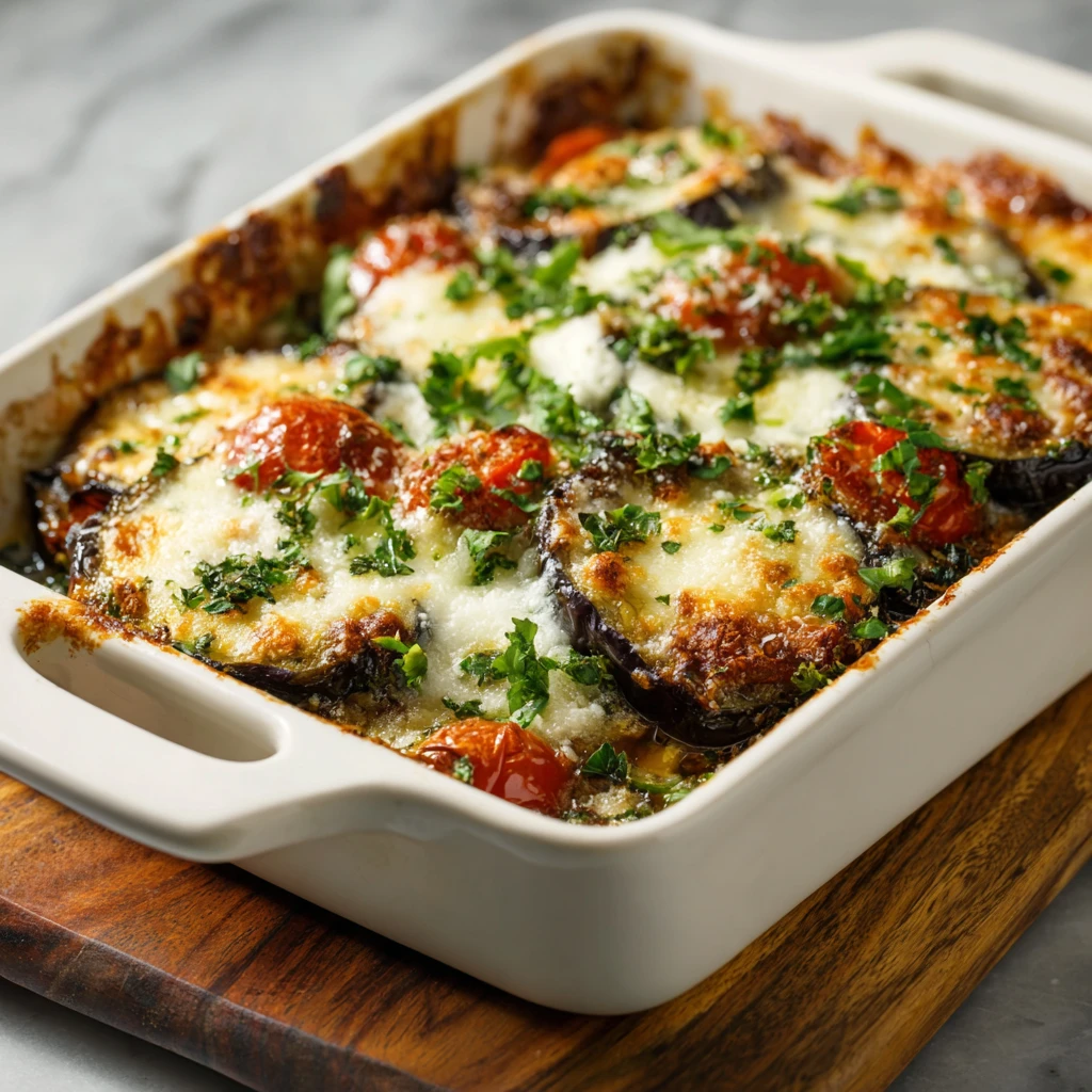 Healthy & Delicious Ricotta Eggplant Casserole