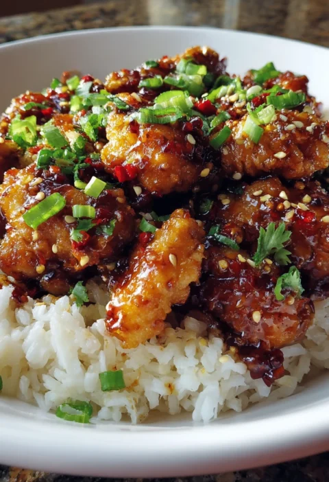Honey Chili Chicken Rice