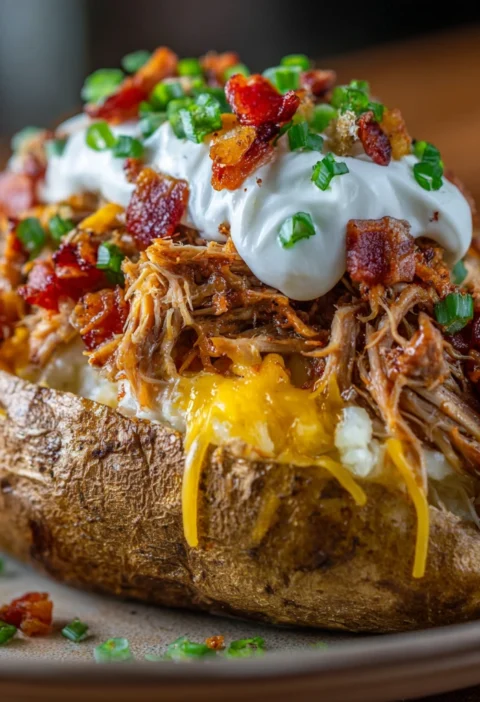 Loaded Baked Potato Pulled Pork
