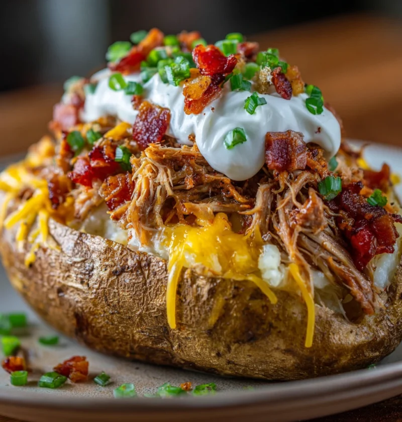 Loaded Baked Potato Pulled Pork