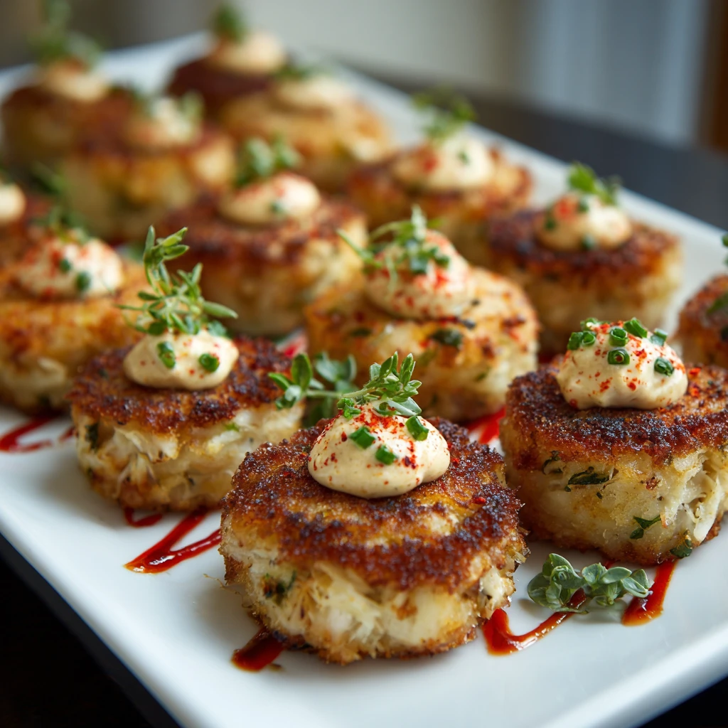 Mini Crab Cakes : Elegant Bite-Size Party Appetizer