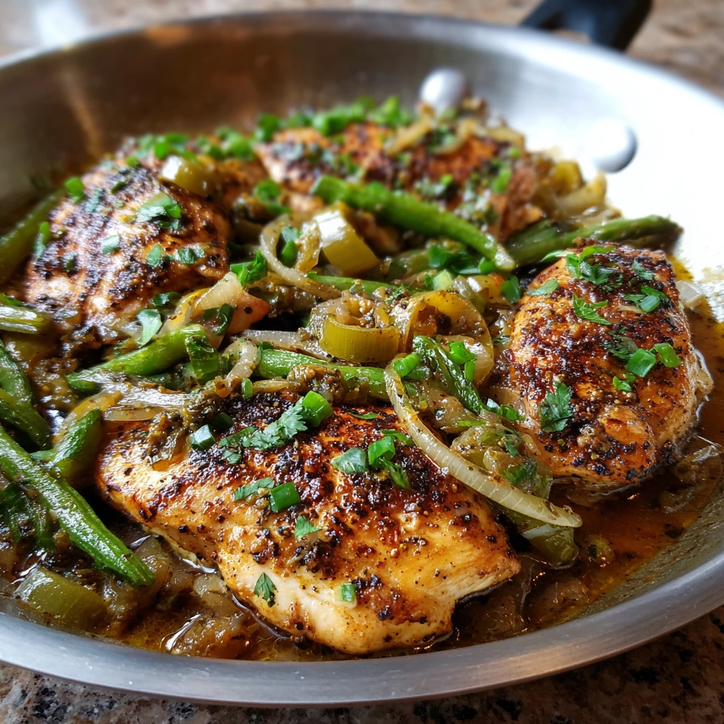 Pepperoncini Chicken Skillet meal : Tangy & Juicy