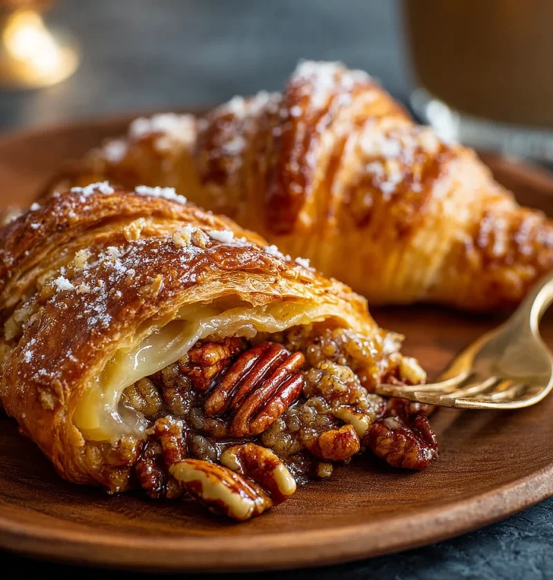 Perfect Pecan Pie Croissant Breakfast Bake