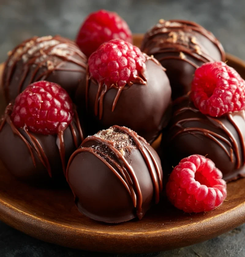 Recipes Snacks Chocolate Raspberry Bites