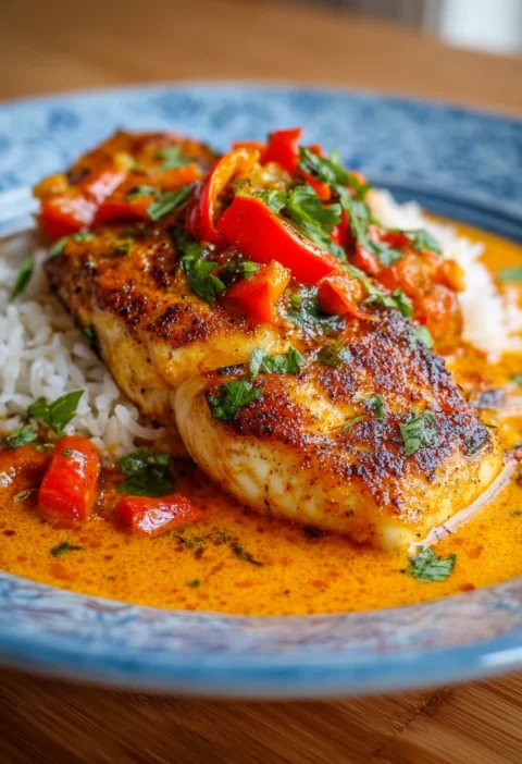 Tilapia Roasted Pepper Sauce Perfect Weeknight Dinner