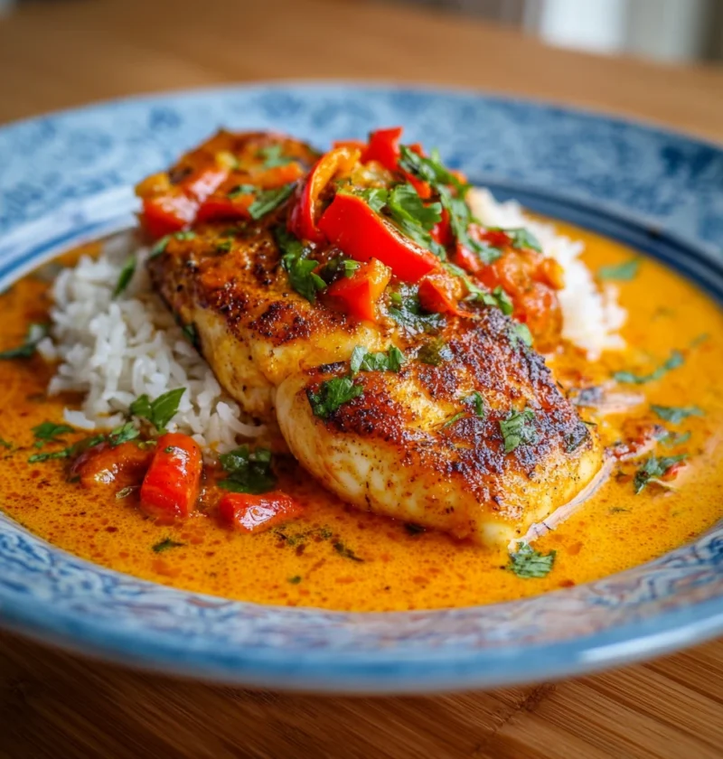 Tilapia Roasted Pepper Sauce Perfect Weeknight Dinner