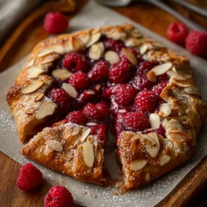 Raspberry Almond Galette