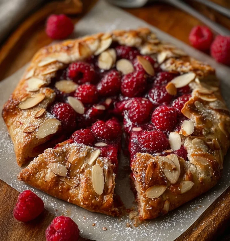 Raspberry Almond Galette