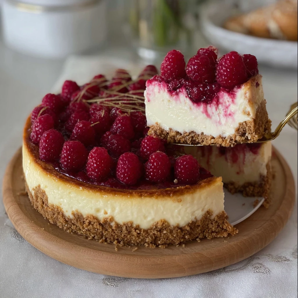 Raspberry Cheesecake With a Crumb Crust