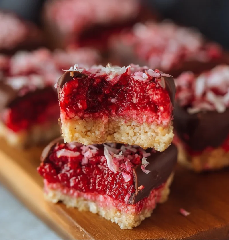 Raspberry Coconut Bars