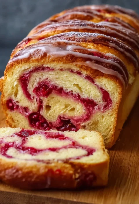 Raspberry Swirl Brioche Loaf Showstopper Bake