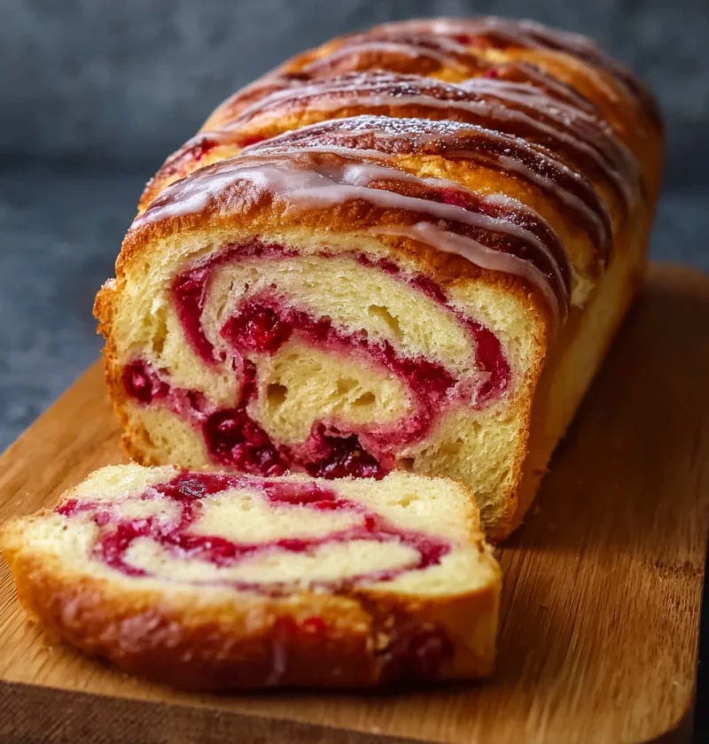 Raspberry Swirl Brioche Loaf Showstopper Bake