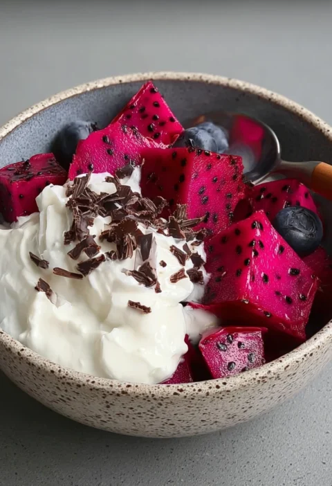 Red Dragon Fruit Greek Yogurt