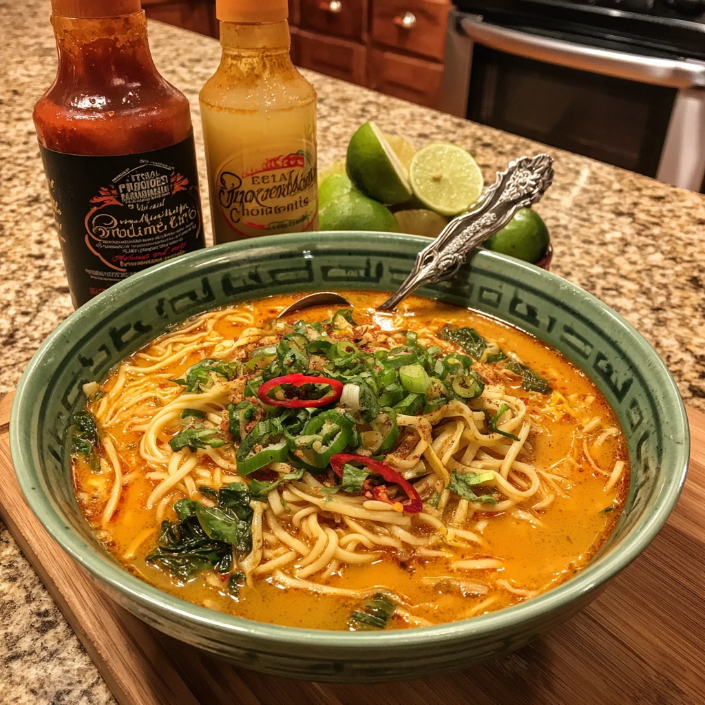 Red Thai Curry Noodle Soup