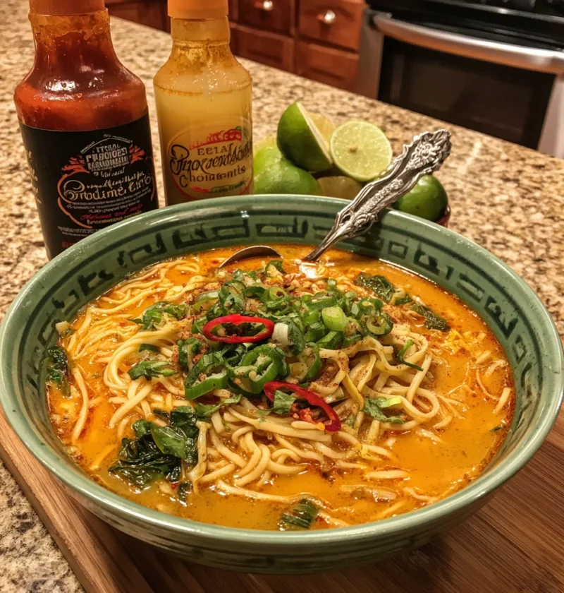 Red Thai Curry Noodle Soup