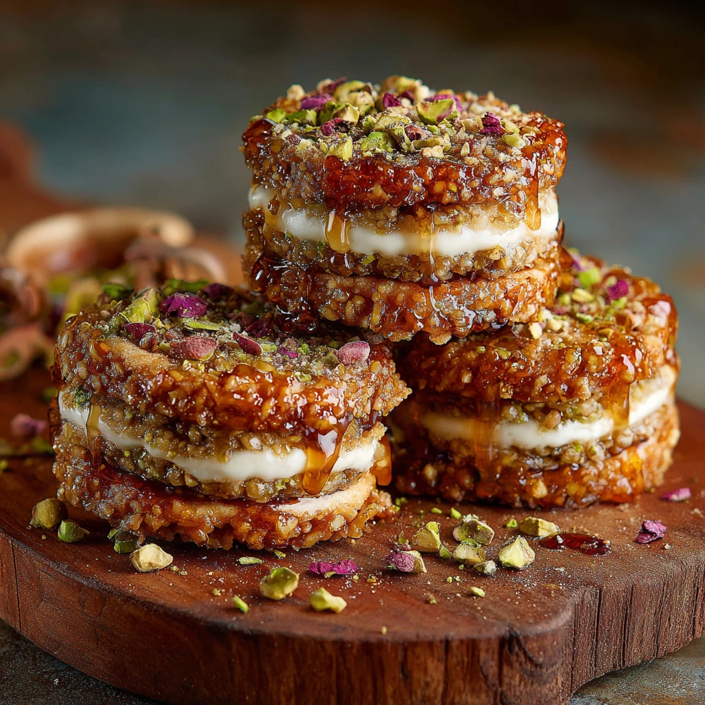 Rich Baklava Cream Sandwich Cookies : Absolutely Must Try