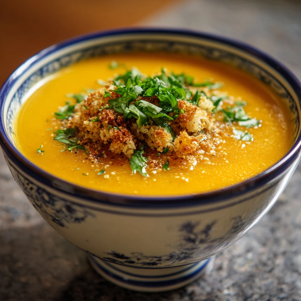 Roasted butternut squash soup