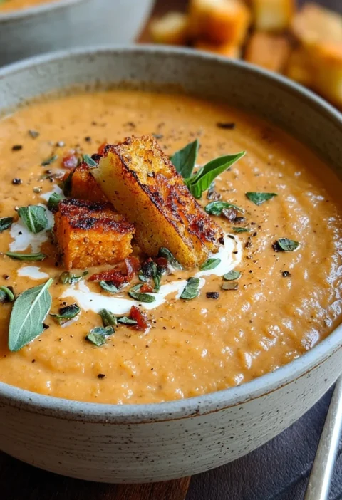 Savory Italian Sweet Potato Soup You Will Love