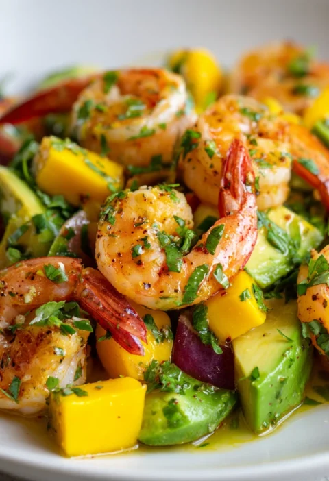 Shrimp Mango Avocado Salad