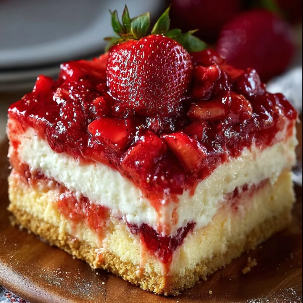 Strawberry Cheesecake Dump Cake