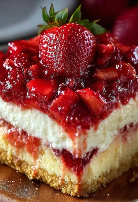 Strawberry Cheesecake Dump Cake