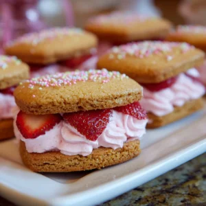 Strawberry Cream Sandwiches : Perfect For Bridal & Baby Shower
