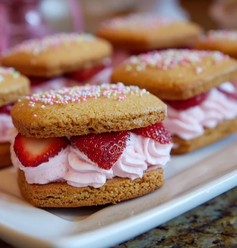 Strawberry Cream Sandwiches Perfect Bridal Baby Shower