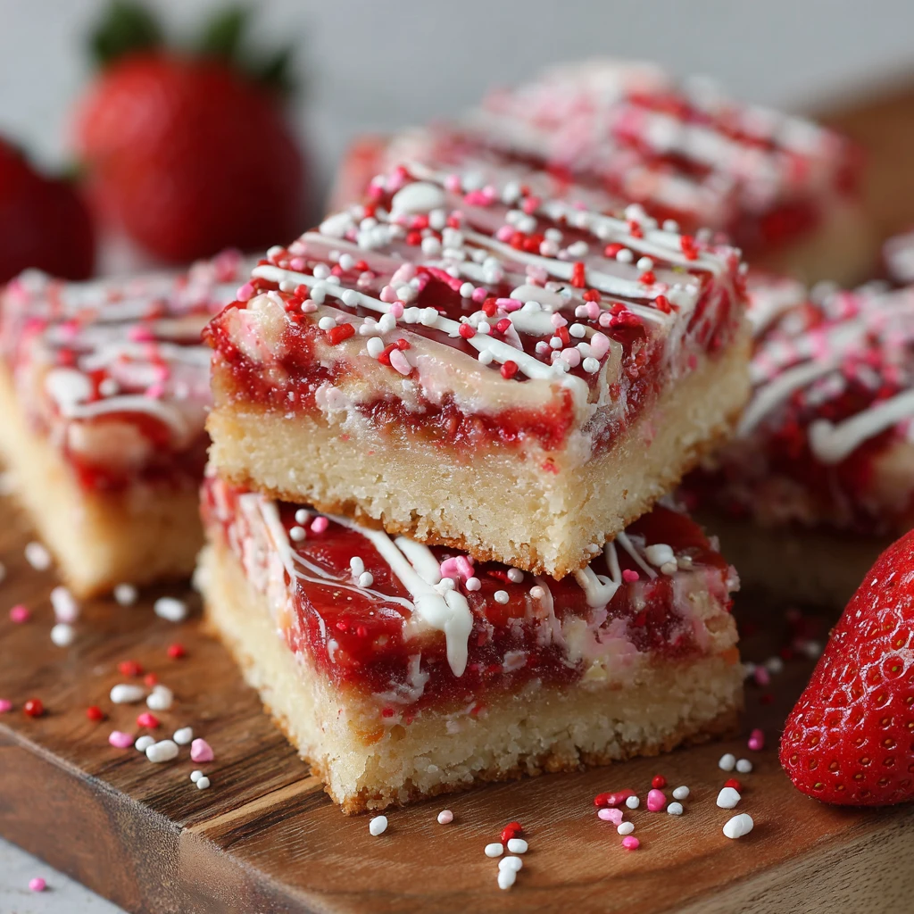 Strawberry Pop Tart Cookie Bars : Everyone will love this fun twist