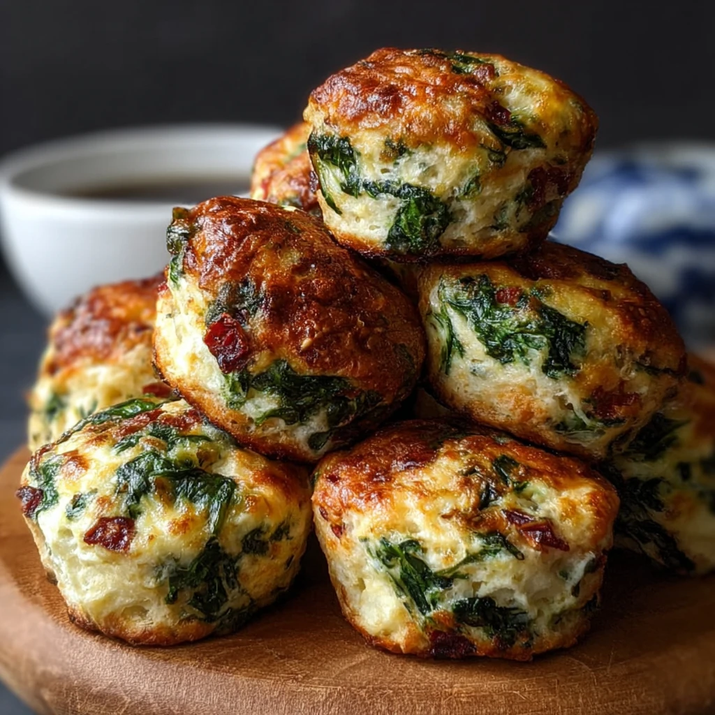 Sun-Dried Tomato & Spinach Egg Biscuits