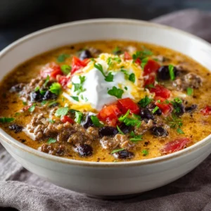 Taco Soup : Rich Creamy & Full of Flavor