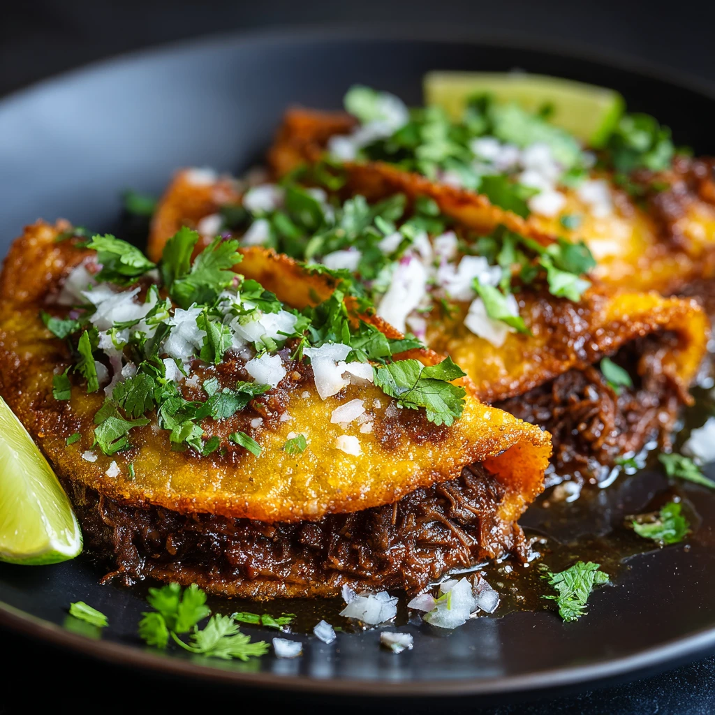 The Cheesiest Crispiest Birria Tacos Ever