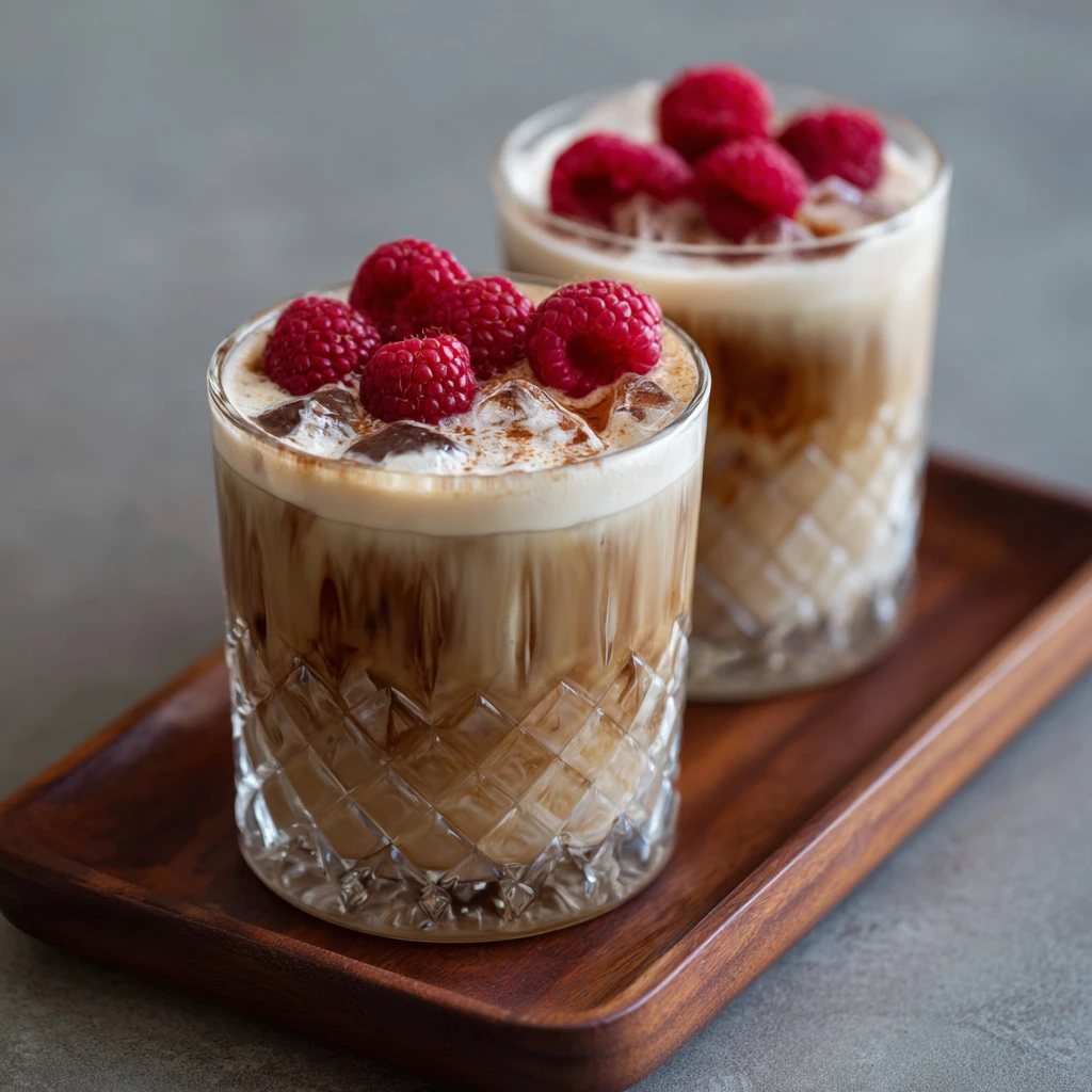 Vanilla Raspberry Iced Latte : Easy Recipe To Make at Home