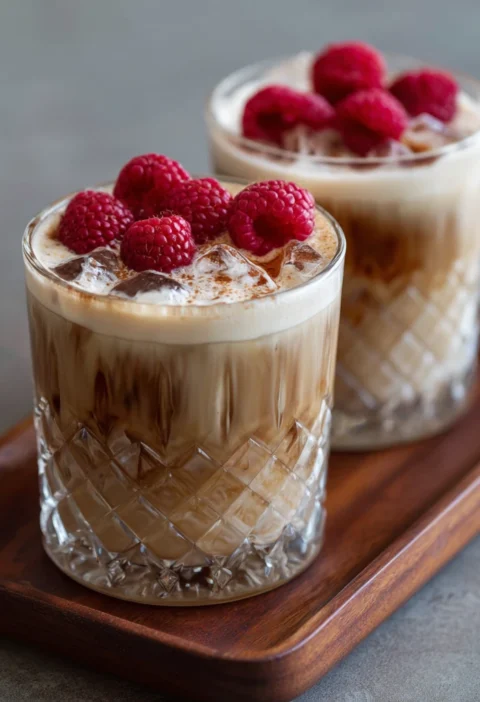 Vanilla Raspberry Iced Latte Recipe Make Home