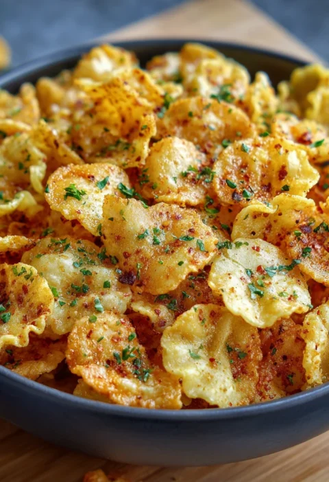 Air Fryer Pasta Chips