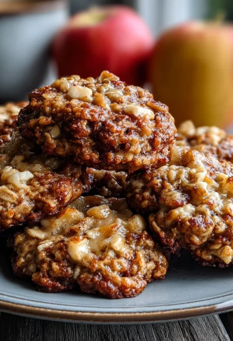 Apple Cinnamon Cottage Cheese Breakfast Cookies