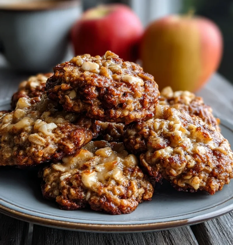 Apple Cinnamon Cottage Cheese Breakfast Cookies