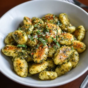 Basil and Parmesan Pesto Gnocchi