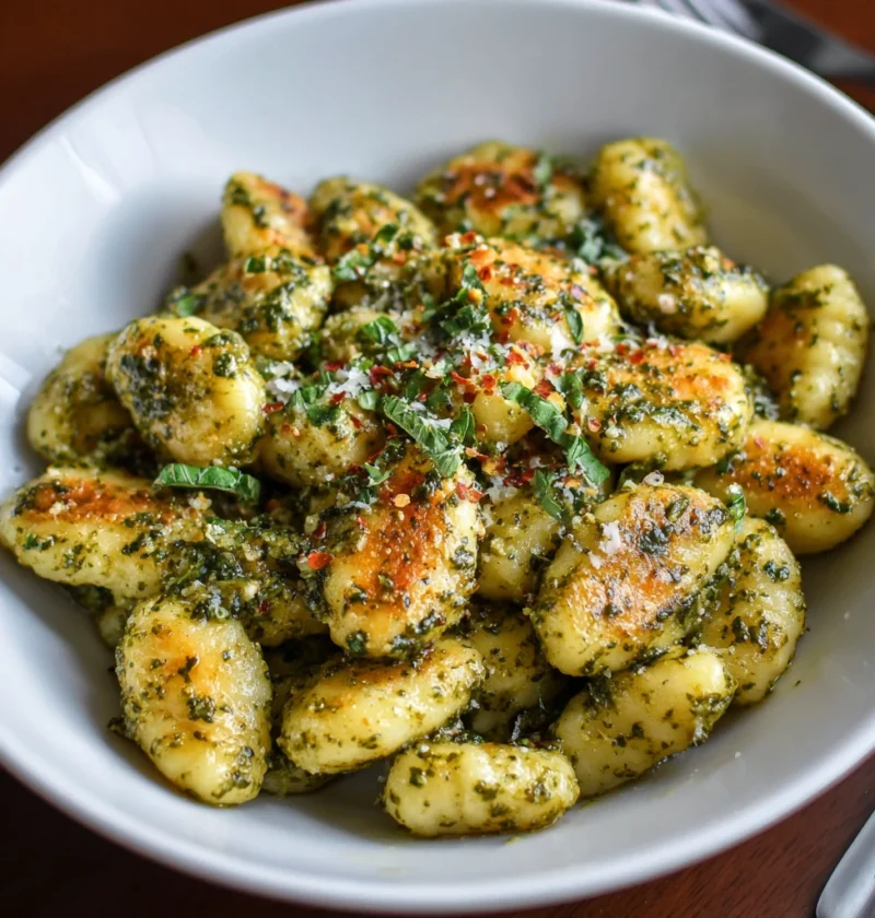 Basil Parmesan Pesto Gnocchi