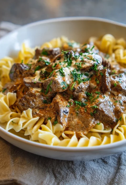 Beef Stroganoff