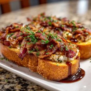 Bourbon Maple Bacon Stuffed Toast