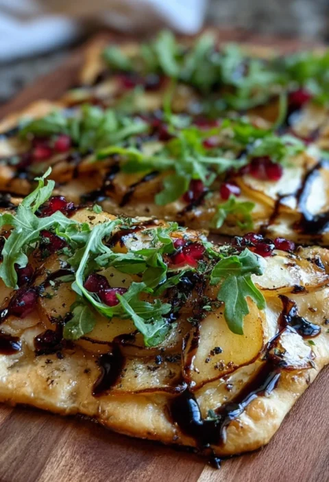 Brie Flatbread Balsamic Glaze