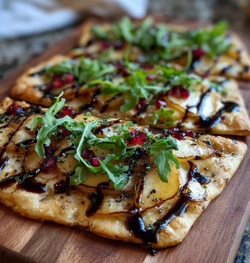 Brie Flatbread Balsamic Glaze