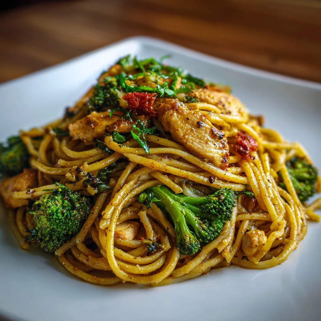 Broccoli Chicken Spaghetti Pasta
