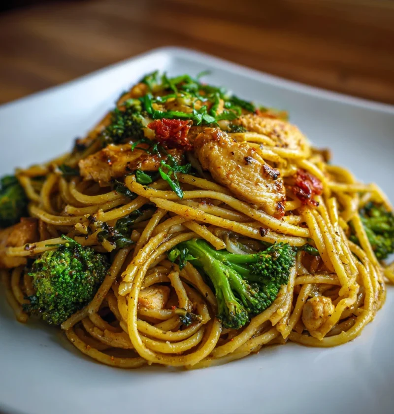 Broccoli Chicken Spaghetti Pasta