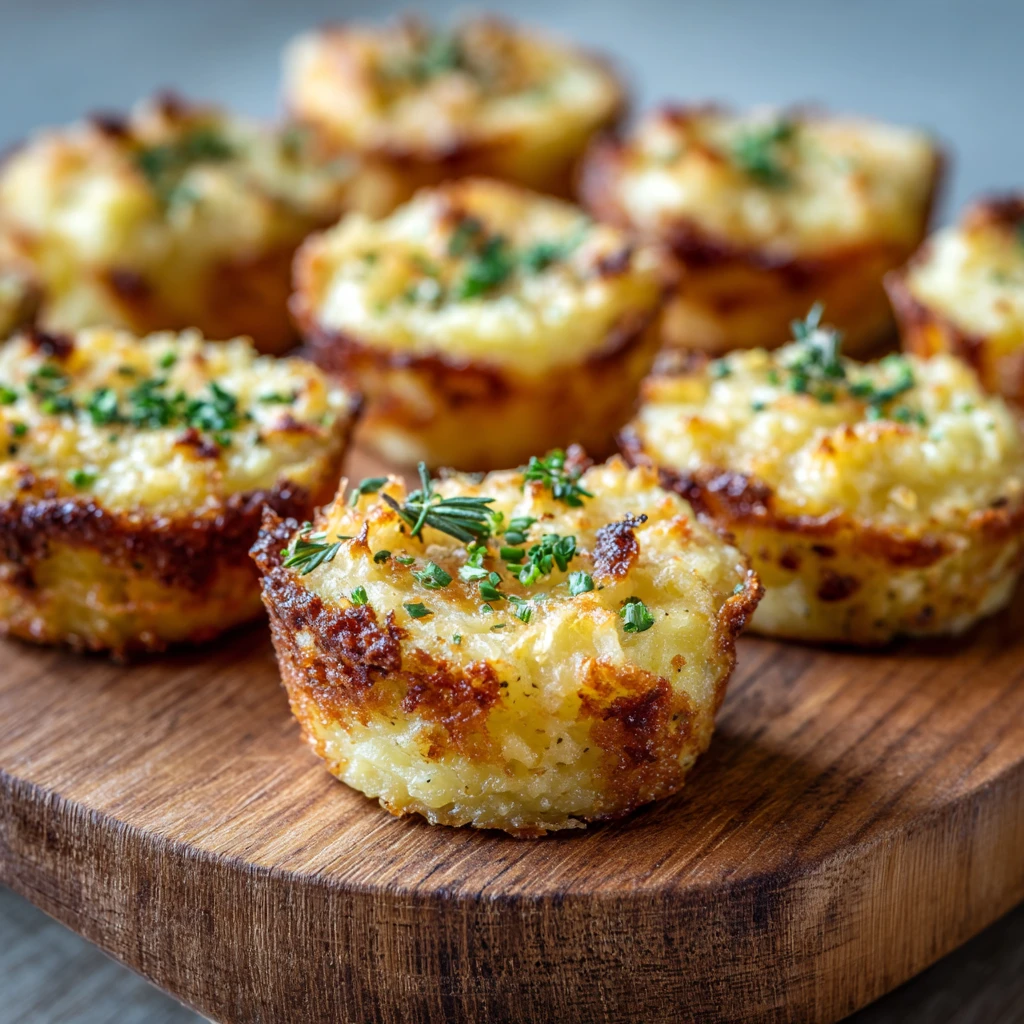 Cheesy Mashed Potato Bites